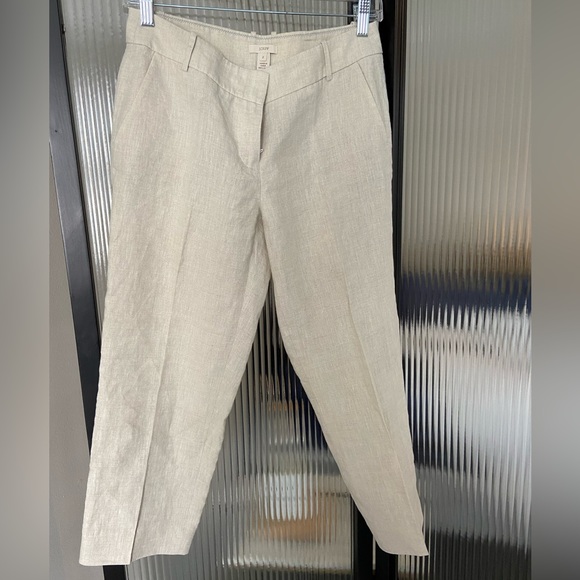 Jcrew 100% linen pants - Picture 1 of 5